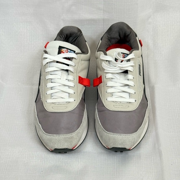 Puma Sneakers in Gray with Red Highlights - Picture 1 of 3